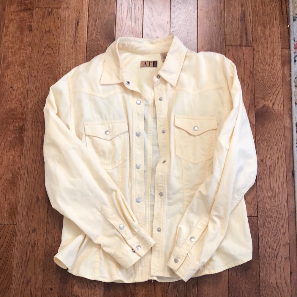 AT Denim corduroy button up